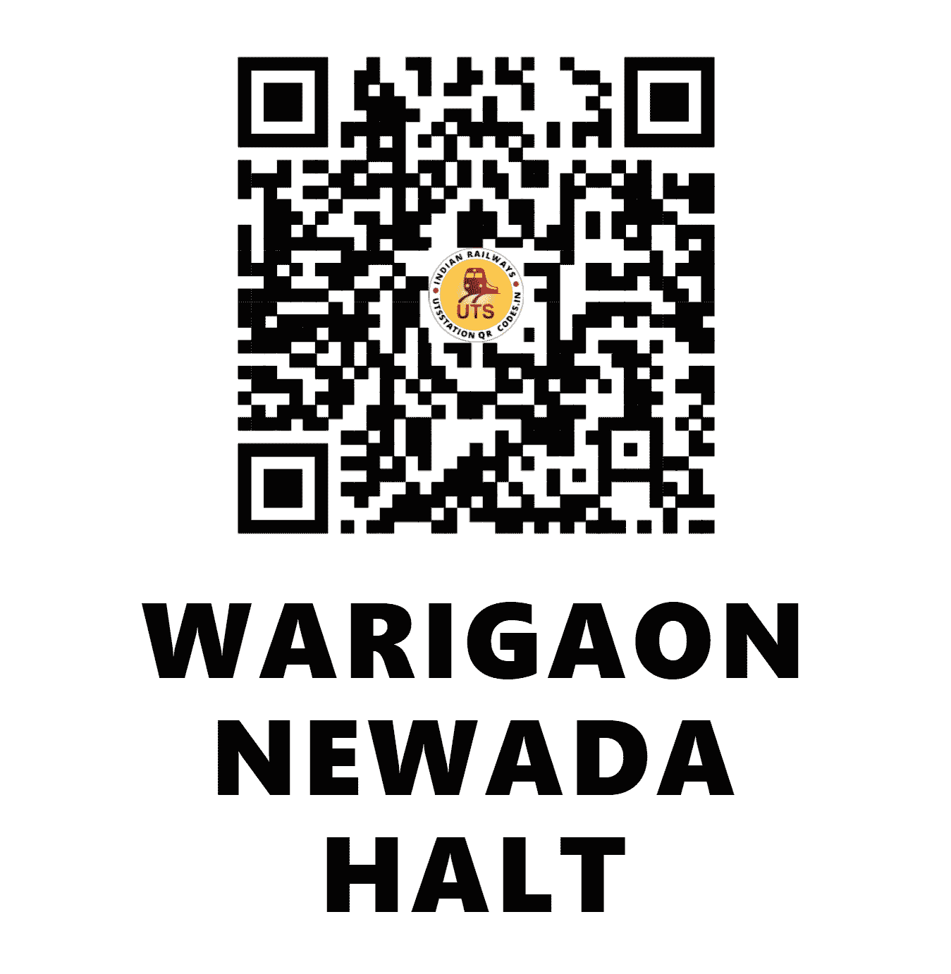 UTS QR Code for WARIGAON NEWADA HALT - WRGN (NR - UTTAR PRADESH)